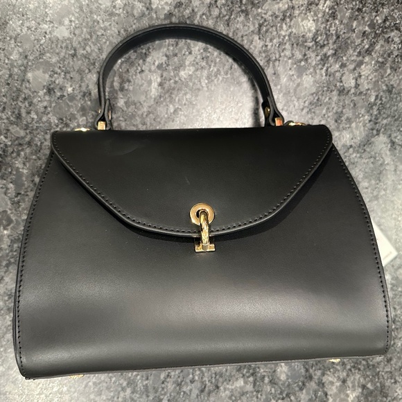 New Gianni Notaro Carol J Black Handbag with removable strap - Picture 1 of 16